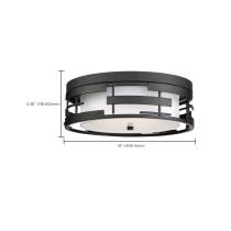 LANSING 3 LIGHT FLUSH - 60-6434