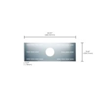 DL NC PLATE 4" RD FLAT - 80-950