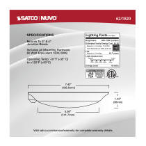 7" LED DISK LIGHT W/ OCC WHITE - 62-1820