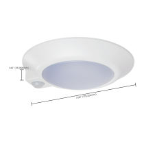 7" LED DISK LIGHT W/ OCC WHITE - 62-1820