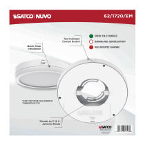 9" RD BLINK PRO EM BATT BACKUP - 62-1720-EM