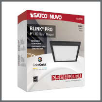 BLINK 13W LED 9" SQ BLACK - 62-1725