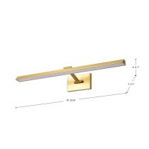 HAZEL 36" LED PICTURE LT 3 CCT - 62-2332