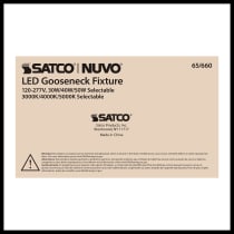 LED GOOSENECK WHITE FINISH - 65-660