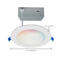 11WLED/DW/6/RGBTW/RND/WH - S11637