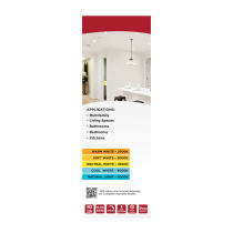 12.5WLED/DLR/5-6/CCT-SEL/RD/WH - S11646