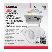 9WLED/GBL/4/CCT/RND/WH - S11840