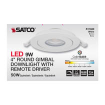 9WLED/GBL/4/CCT/RND/WH - S11840