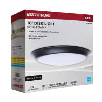 10" LED DISK LIGHT BLACK FIN - 62-1814R1
