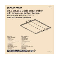 2X2 EM SINGLE BASKET TROFFER - 65-692