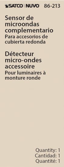 MICROWAVE SENSOR ROUND CANOPY - 86-213
