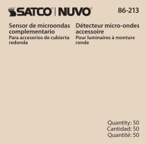 MICROWAVE SENSOR ROUND CANOPY - 86-213