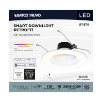 13WLED/RDL/5-6/RGBTW/RND/WH - S11570