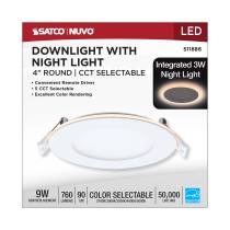 9WLED/DW/4/CCT-SEL/RND/RD/NL - S11886