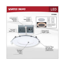 9WLED/DW/4/CCT-SEL/RND/RD/NL - S11886