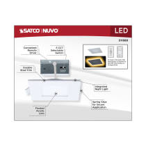 9WLED/DW/4/CCT-SEL/SQ/RD/NL - S11888