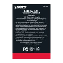 8G40/CL/LED/E26/930/120V - S21258