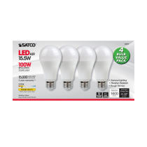 15.5A19/LED/27K/ND/120V/4PK - S28789