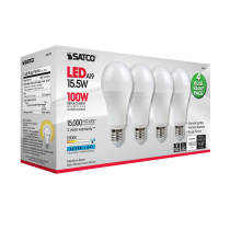 15.5A19/LED/50K/ND/120V/4PK - S28790