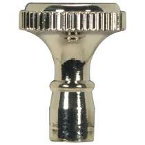 POL NKL SOLID BRASS TURN KNOB - 80-1352