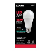 15.5A19/LED/40K/ND/120V - S28787