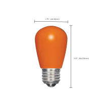 1.4W S14/OR/LED/120V/CD - S9173