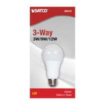 9/12A19/3WAY LED/5000K/120V - S9319
