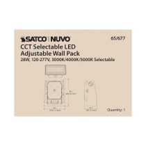 28W ADJUSTABLE WALL PACK - 65-677