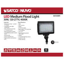 LED MEDIUM FLOOD 30W 4000K DIM - 65-535R1