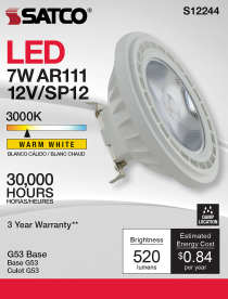 7AR111/LED/830/SP12/12V - S12244