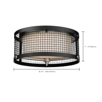 PRATT 3 LIGHT FLUSH MOUNT - 60-6452