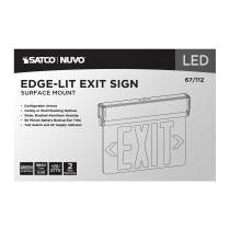 EL EXIT SIGN - SF GR CLR - 67-112