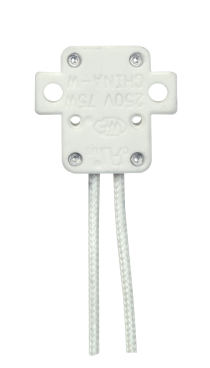 PORCELAIN HALOGEN SOCKET W/2 - 80-2307