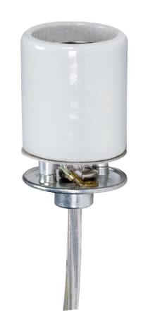 MEDIUM GLAZED PORC SKT W/ CAP - 80-2384