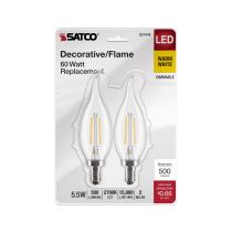 5.5CA10/LED/927/CL/120V/E12/2C - S21846