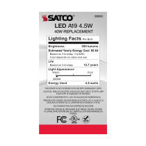 4.5A19/AMB/LED/E26/20K/120V - S9583