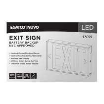 EXIT SIGN - RED - NYC - 67-102