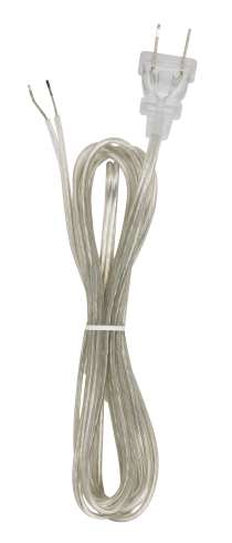 8' CLEAR SILVER CORD SET SPT-1 - 90-1527