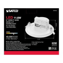 11.6WLED/DW/EL/5-6/40K/120V - S39063