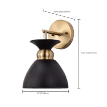 PERKINS 1 LIGHT WALL SCONCE - 60-7458