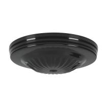 BLACK CANOPY 1/8 CH 2 BAR HOLE - 90-1677