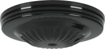 BLACK CANOPY 1/8 CH 2 BAR HOLE - 90-1677