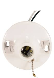 MED BASE PHENOLIC PULL CHAIN R - 90-481