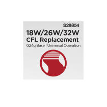 9.5W/LED/CFL/3CCT/DUAL/4P - S29854