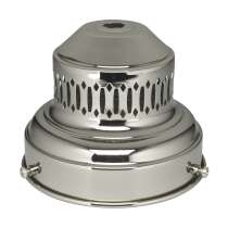 4" CHROME PLT STP GLASS HOLDER - 90-2405