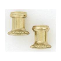 2 BR THRD KNURLED NECKS - S70-174