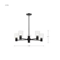 CLARKSVILLE 28" 5 LIGHT CHAND - 60-8066