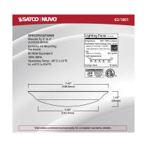 7" LED DISK LIGHT WHITE FINISH - 62-1801
