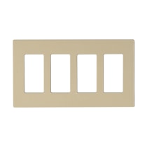 CLARO 4 GANG WALLPLATE AL - 96-423