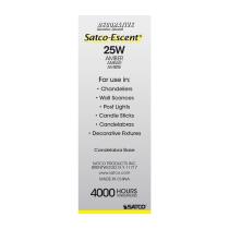 SATCOESCENT 25W C11 CB AMBER - S3406